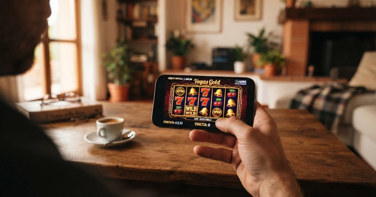 Interfaccia di un casinò online in modalità demo con crediti virtuali sul sito di un operatore con concessione ADM