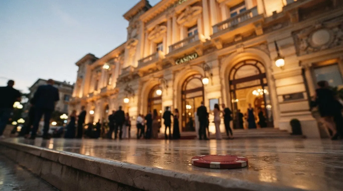 L'ingresso dello storico Casinò di Sanremo, una delle quattro case da gioco fisiche autorizzate in Italia