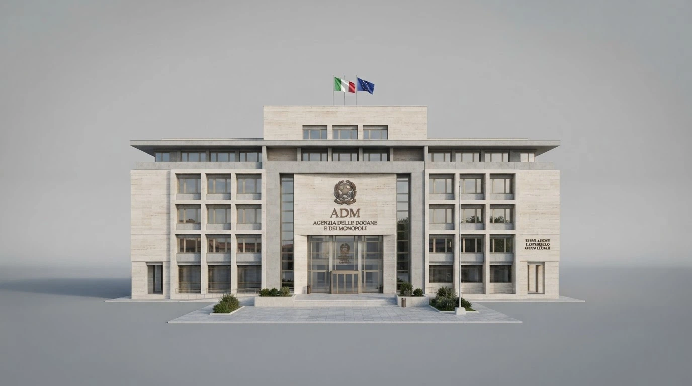 L'edificio istituzionale dell'Agenzia delle Dogane e dei Monopoli a Roma