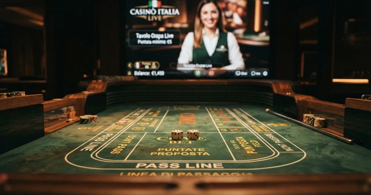Craps online nei casinò ADM italiani nel 2026
