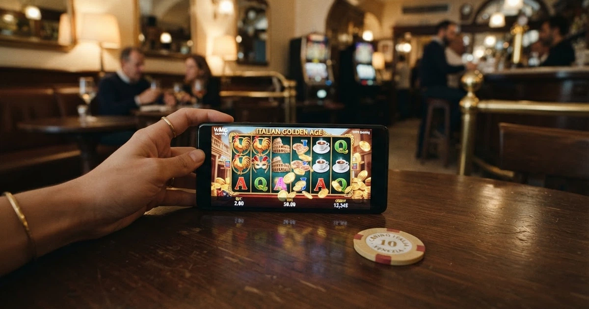 L'interfaccia di una slot online WMG con rulli, simboli e comandi di gioco visibili su schermo