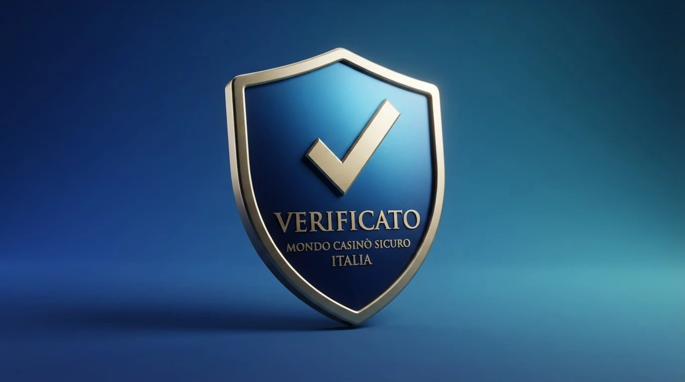Lo schermo di un computer mostra il footer di un casinò online italiano con il numero di concessione ADM e i loghi obbligatori per il gioco legale