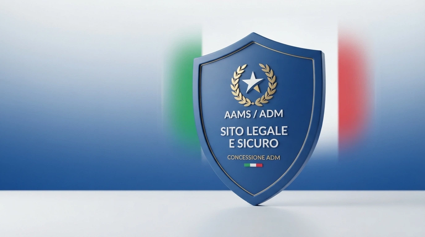 Il logo ufficiale dell'Agenzia delle Dogane e dei Monopoli accanto alla scritta «Concessionario ADM», su sfondo blu istituzionale.