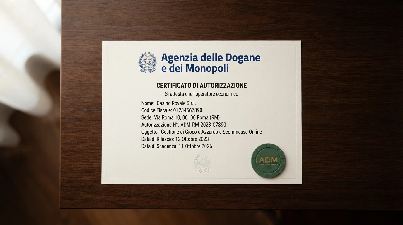 Il logo dell'Agenzia delle Dogane e dei Monopoli con l'indicazione del registro online dei concessionari