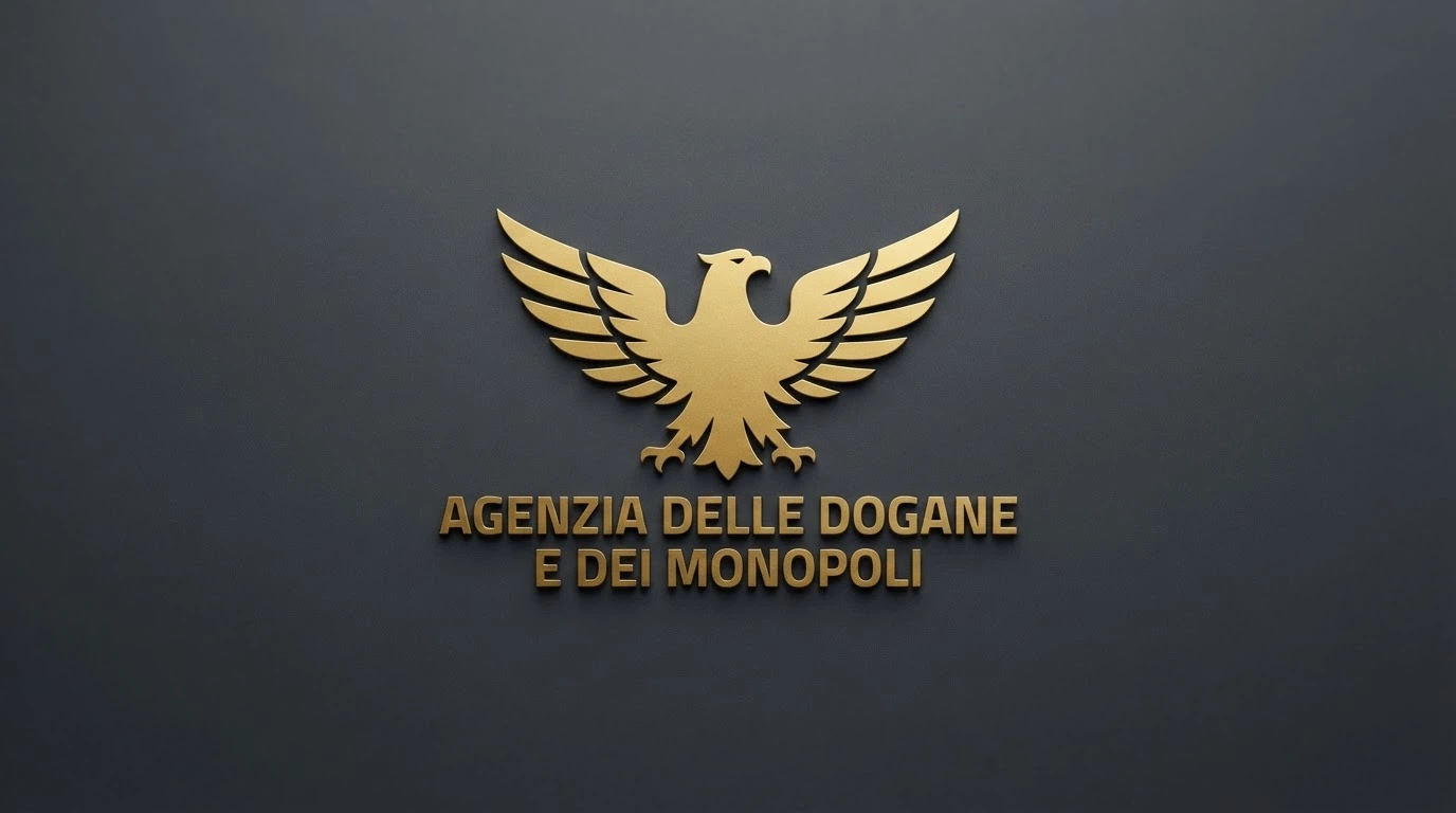 Il logo ufficiale dell'Agenzia delle Dogane e dei Monopoli esposto sul sito istituzionale