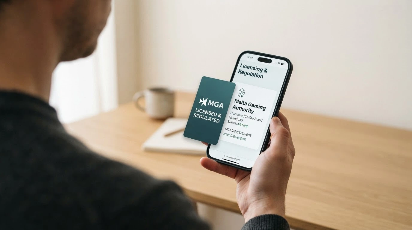 Schermata di un iPhone che mostra il numero di concessione ADM sul sito ufficiale di un operatore autorizzato